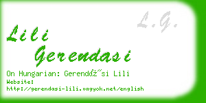 lili gerendasi business card